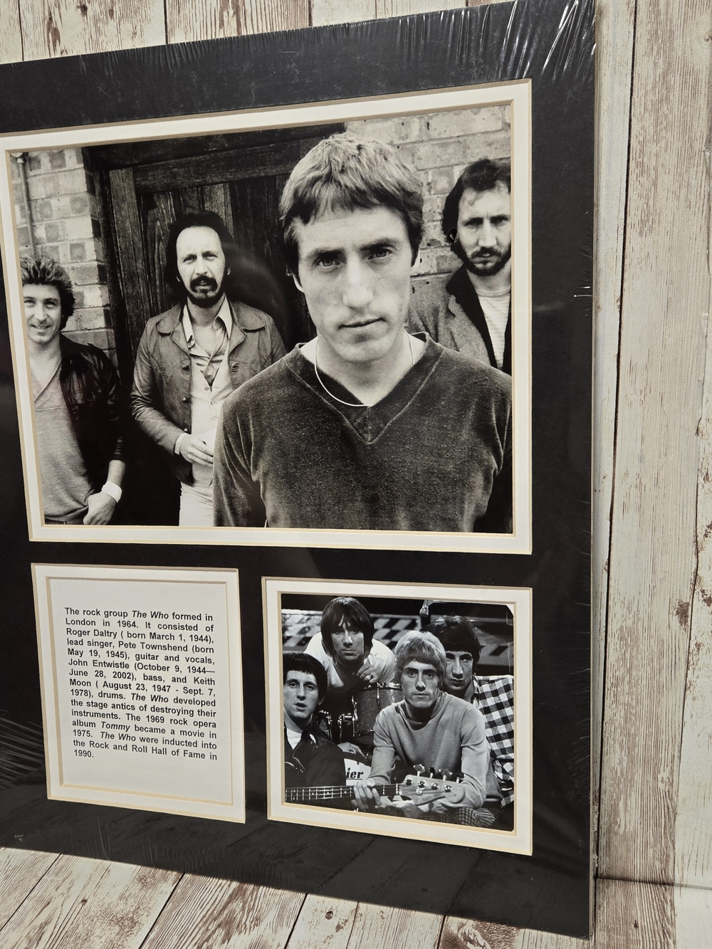 The Who Framed Wall Art Photo Collage Rock Band Decor 11x14 Sealed